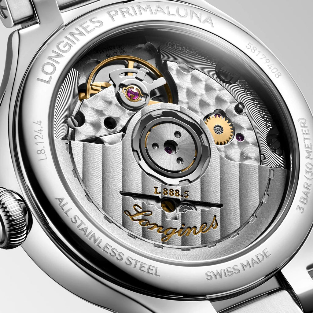 LNGS PrimaLuna 34mm Watch with Mother-of-Pearl Dial