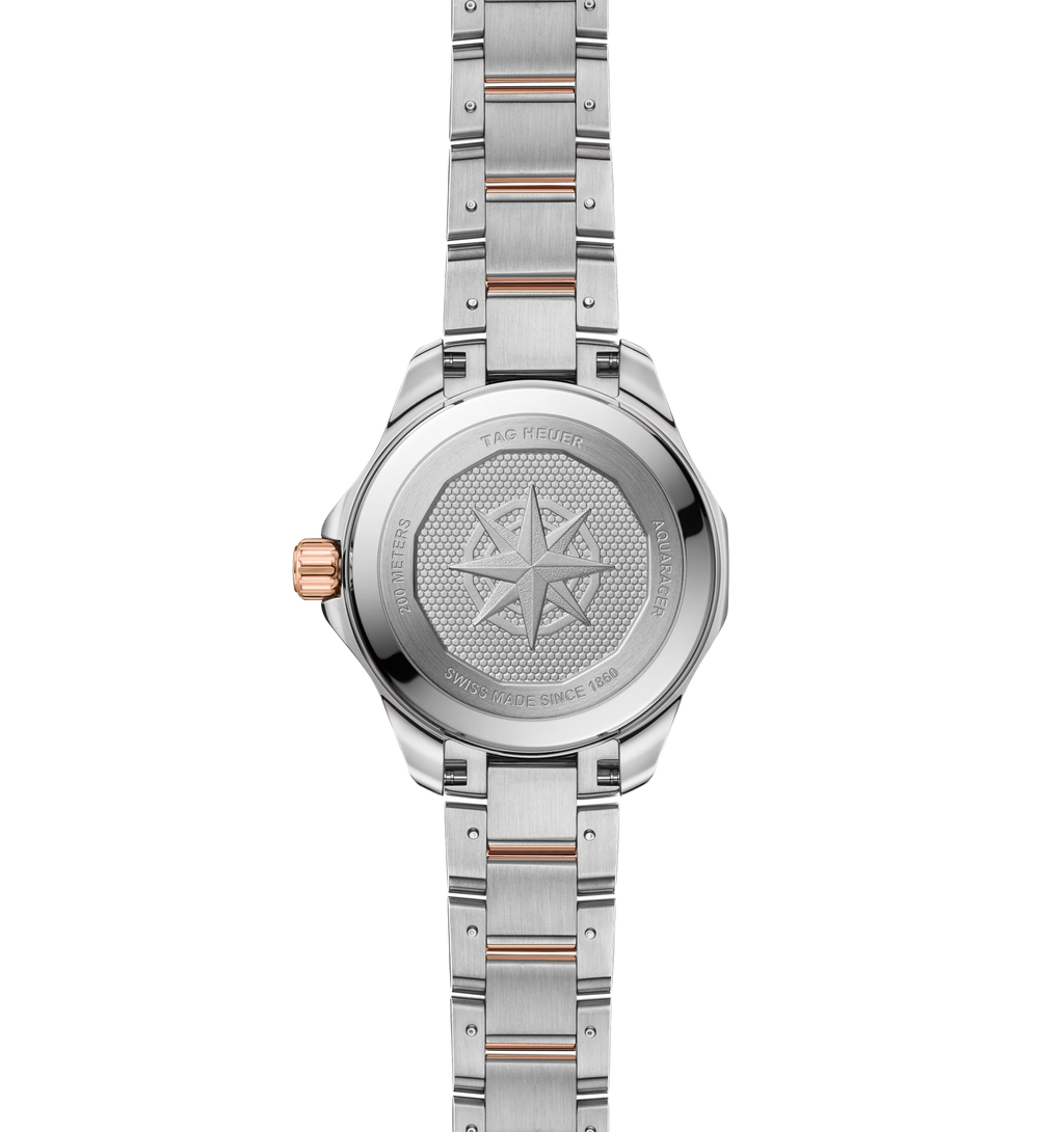 TGHR Aquaracer Professional 200 Solargraph Watch with Diamond Dial