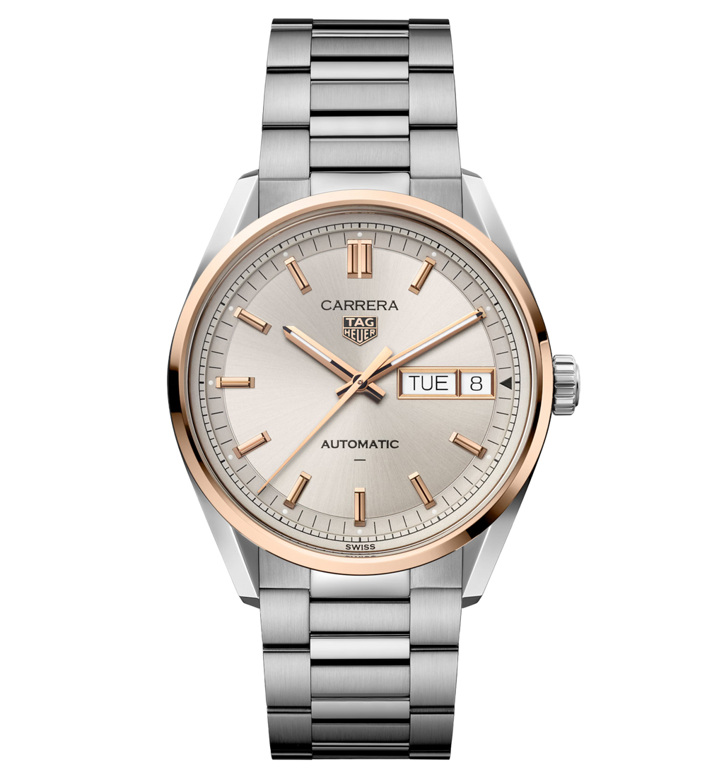 TGHR Carrera Day-Date Watch with Beige Dial