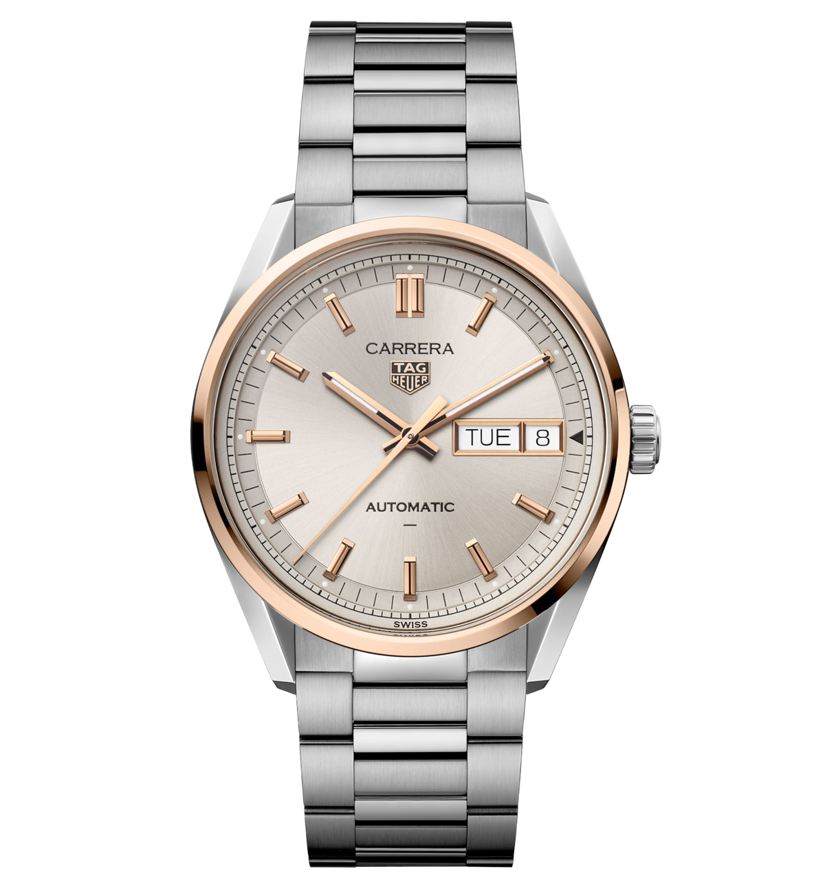 TGHR Carrera Day-Date Watch with Beige Dial