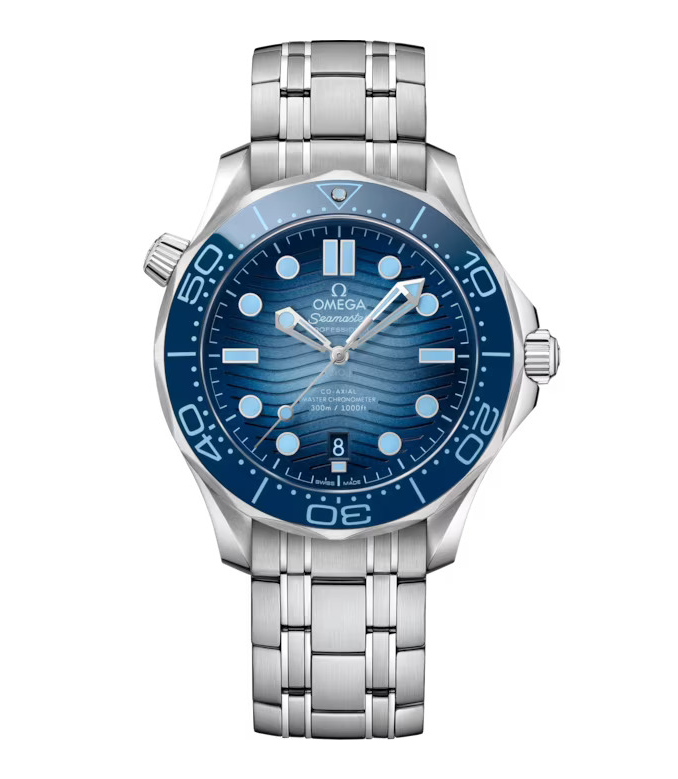 OMG Seamaster Diver 300m, 42mm with Summer Blue Wave Dial