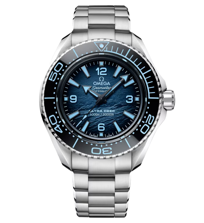 OMG Seamaster Planet Ocean 600m, 45.5mm with Summer Blue Wave Dial