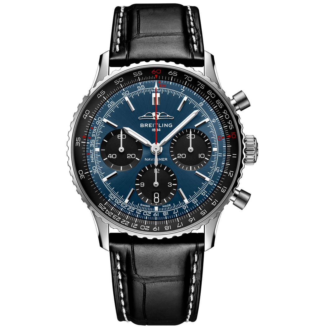 BRT Navitimer B01 41mm Watch with Blue Dial
