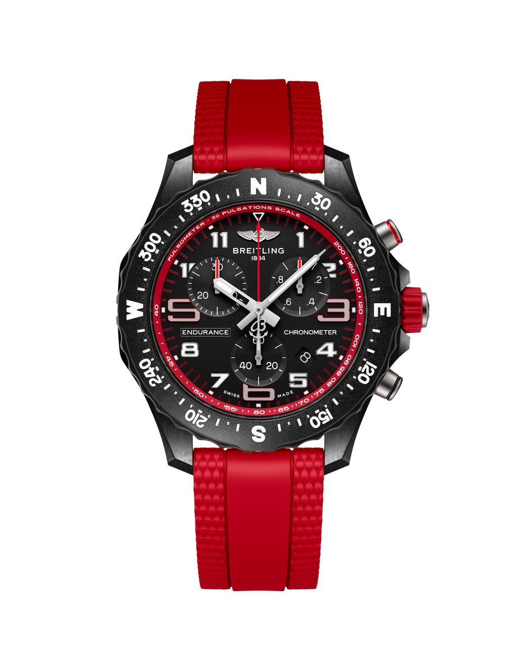 BRT Endurance Pro 38 Watch with Red Strap