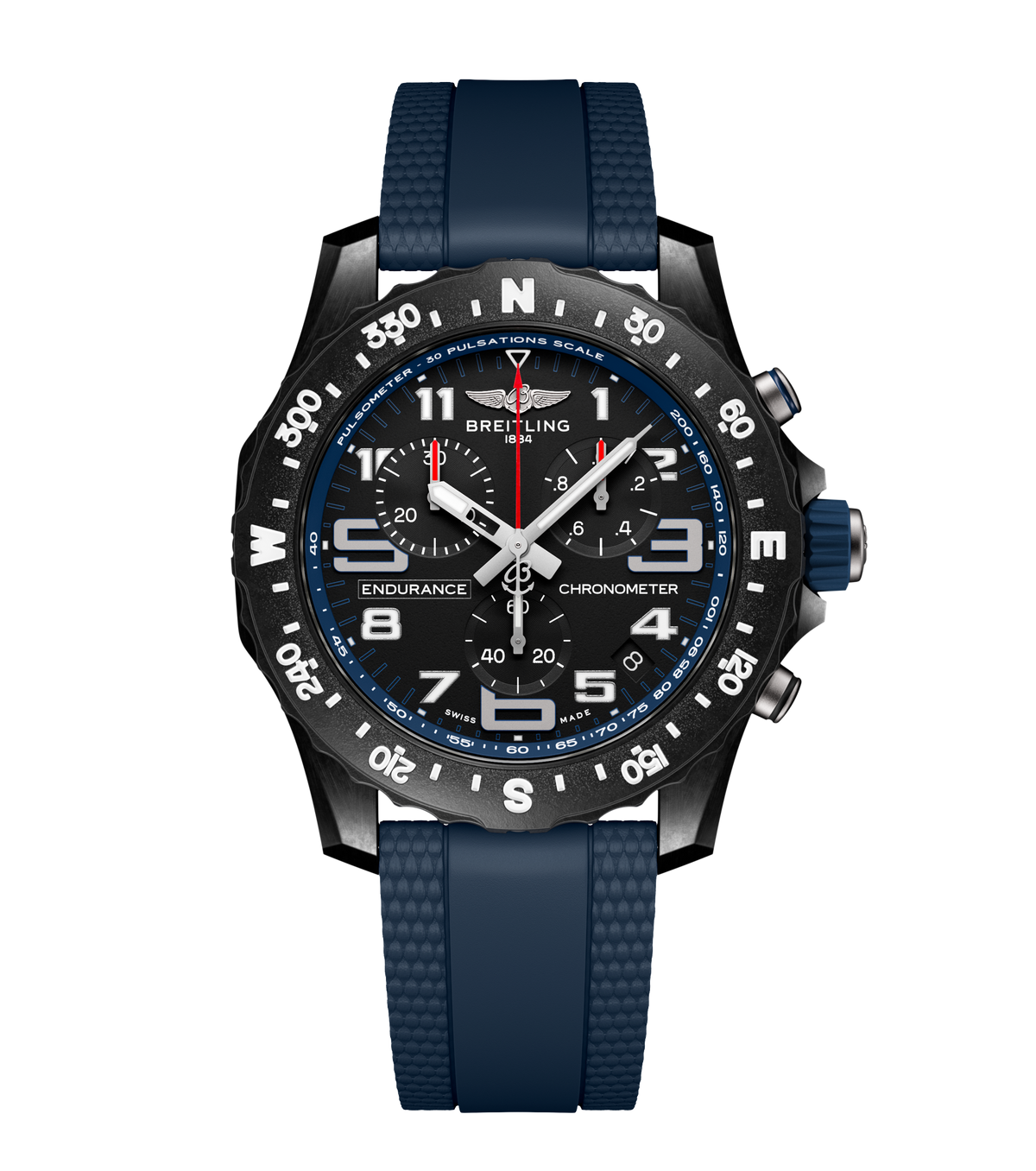 BRT Endurance Pro 44 Watch with Navy Blue Strap