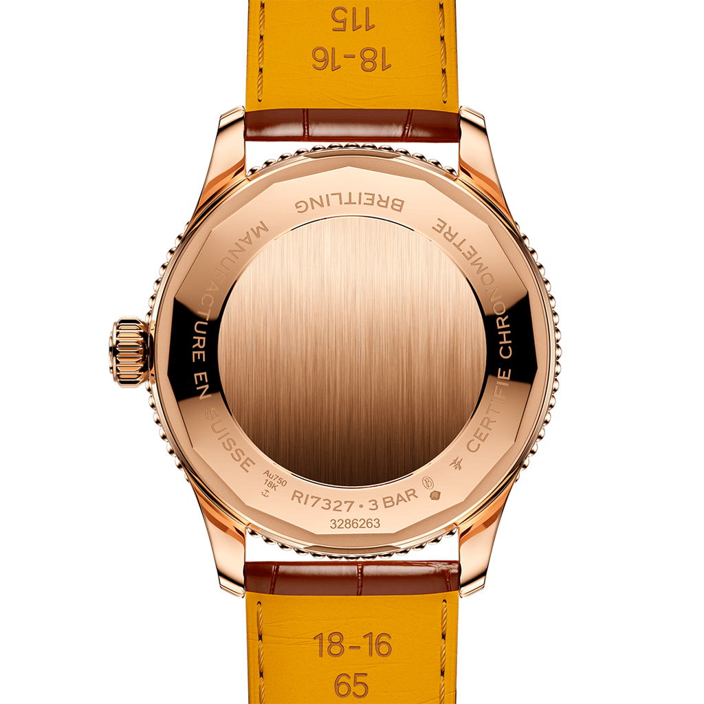 BRT Navitimer Automatic 36 Watch with Brown Leather Strap