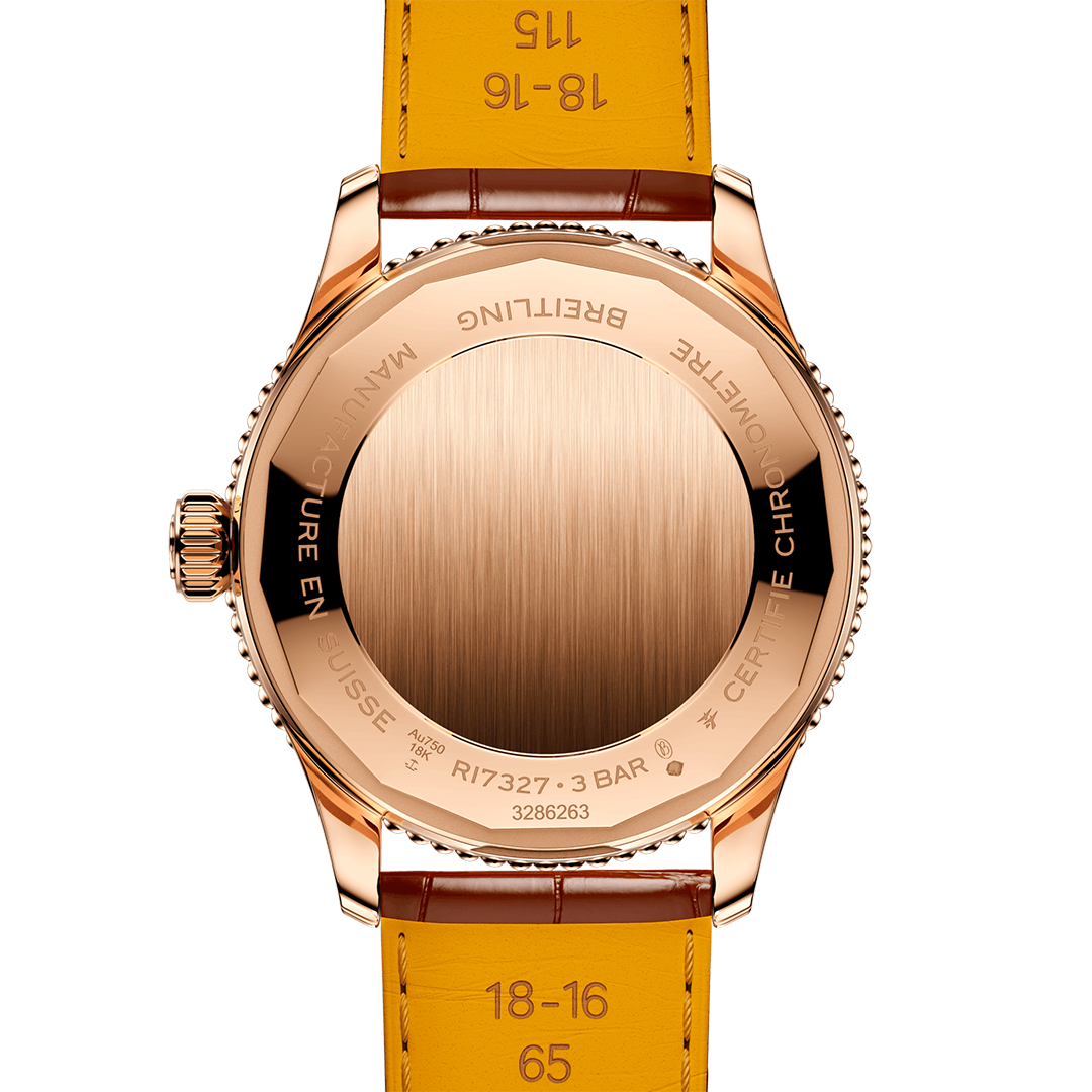 BRT Navitimer Automatic 36 Watch with Brown Leather Strap