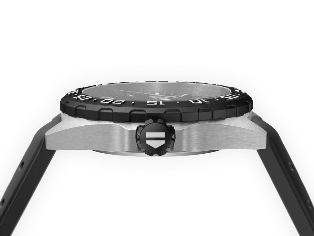 TGHR Formula 1 Men's Quartz Black Dial and Strap Watch
