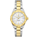 TGHR Aquaracer Ladies' Quartz Movement Mother-of-Pearl Dial and Yellow Gold Bezel Watch