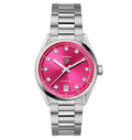 TGHR Carrera Date Watch with Hot Pink Dial