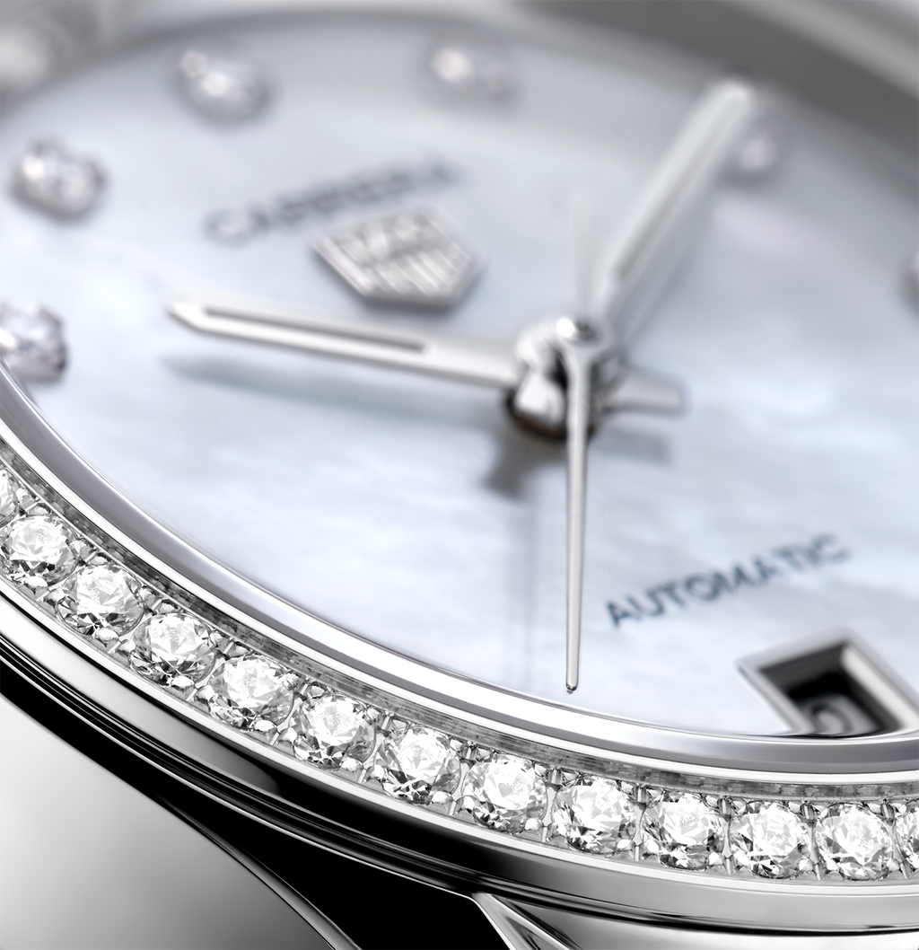 TGHR Carrera Date Watch with Stainless Steel Bracelet