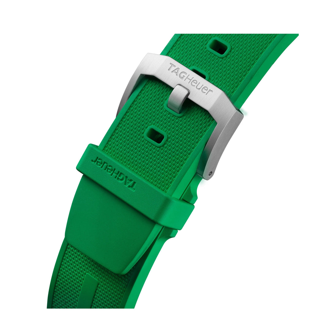 TGHR Formula 1 Men's Quartz Chronograph Green Dial and Rubber Strap Watch