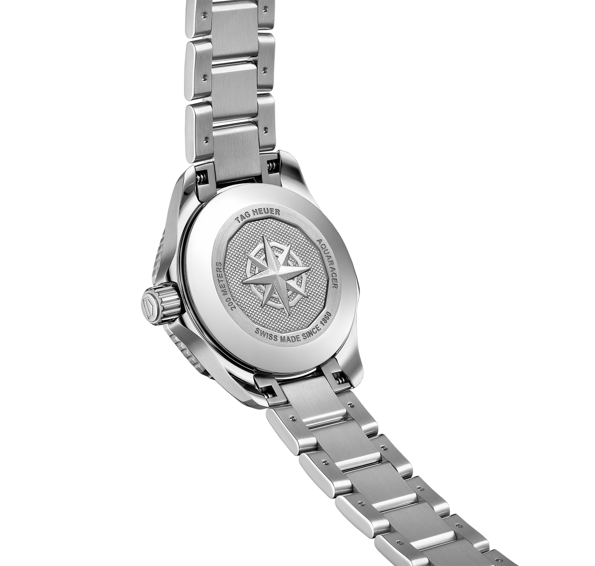 TGHR Aquaracer Professional 200 Watch with White Mother of Pearl Dial
