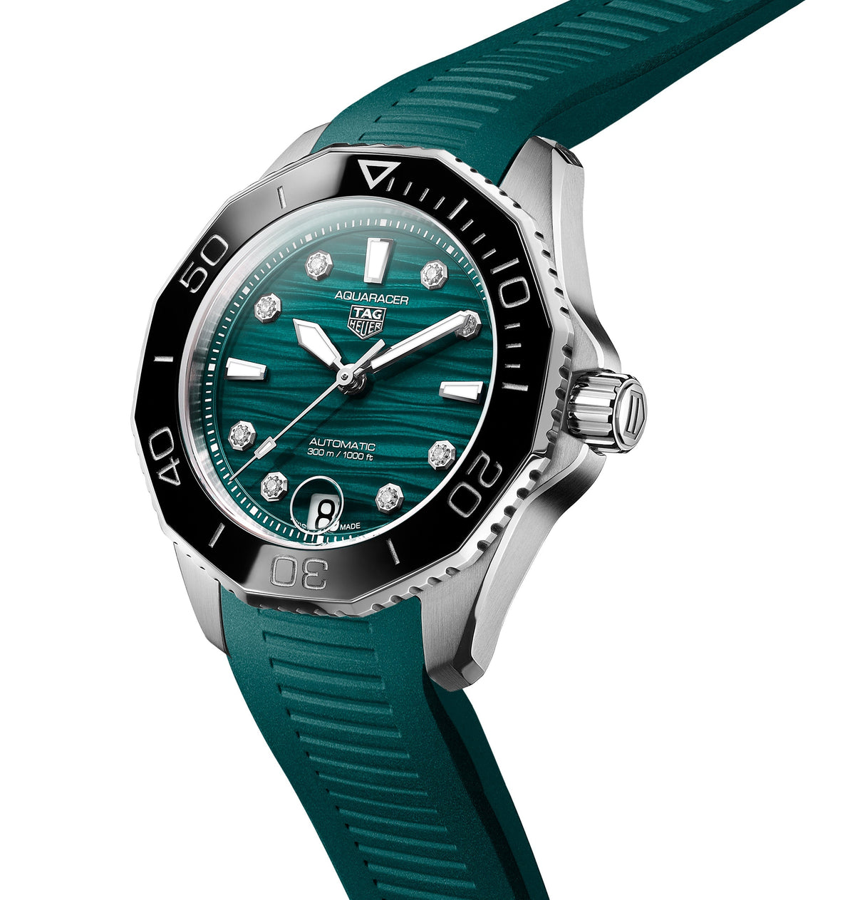 TGHR Aquaracer Professional 300 Date with Teal Dial