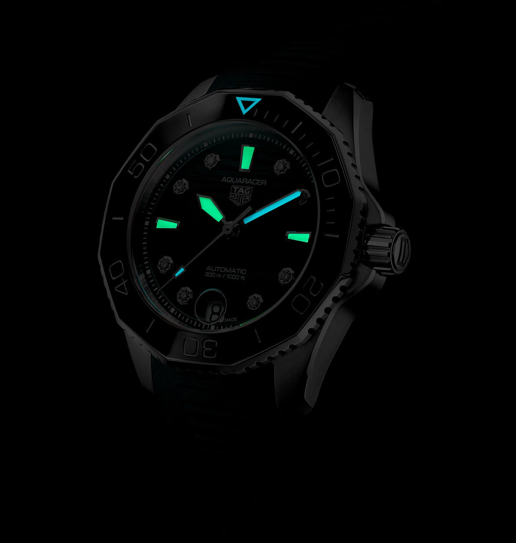 TGHR Aquaracer Professional 300 Date with Teal Dial