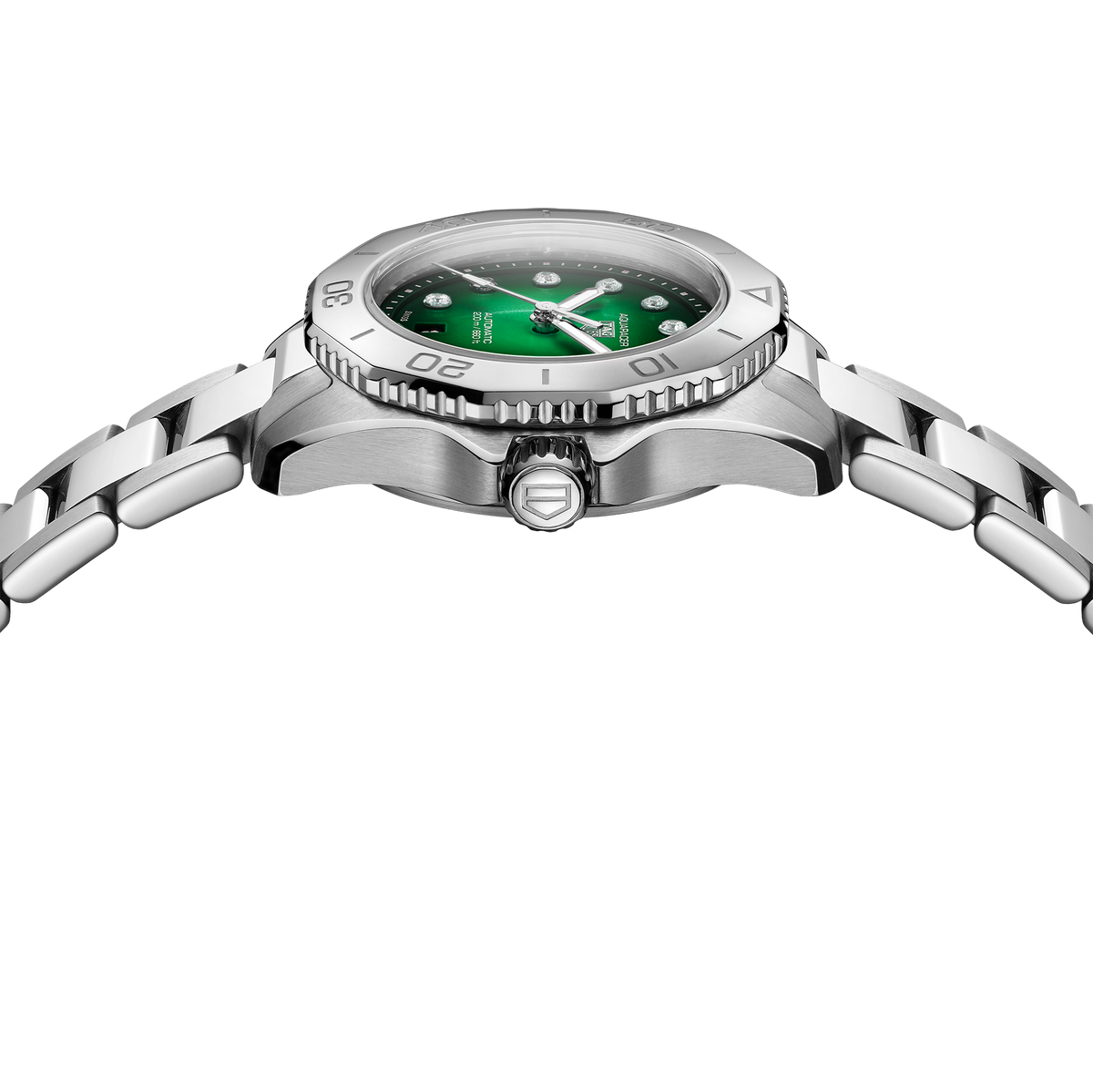 TGHR Aquaracer Professional 200 Watch with Green Mother of Pearl Dial