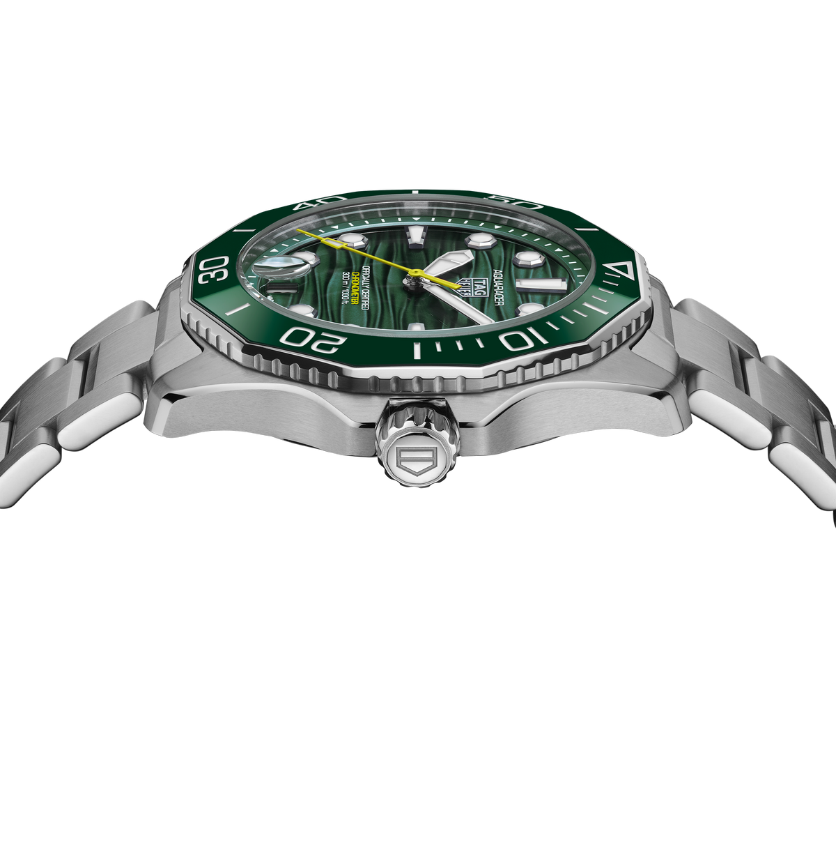 TGHR Aquaracer Professional 300 Date Watch with Green Dial