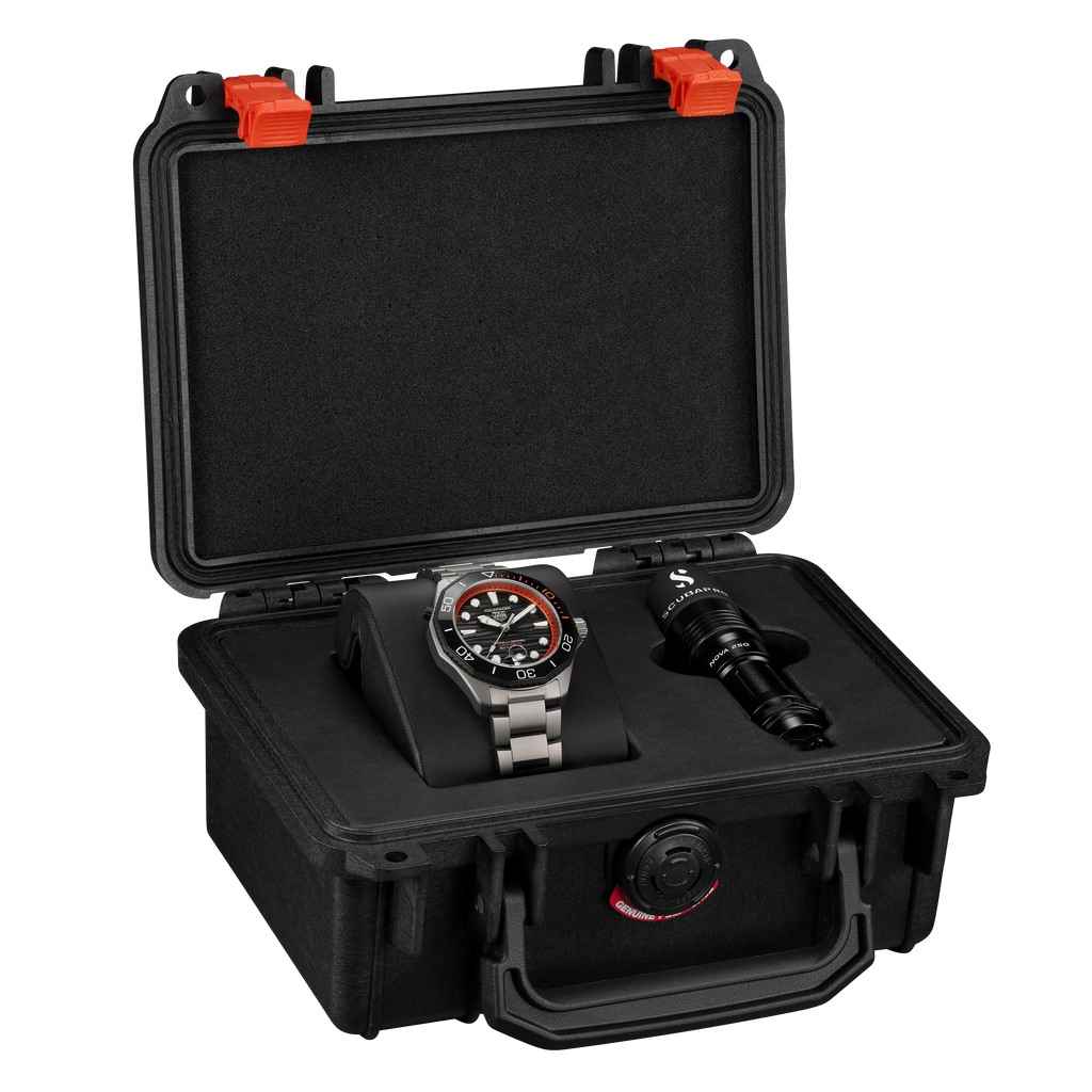 TGHR Aquaracer Professional 500 Date Watch with Black Lacquered Dial, Limited Edition