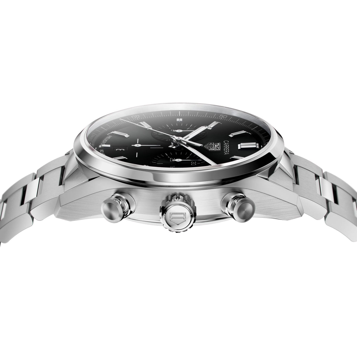 TGHR Carrera Chronograph Men's Calibre Heuer 02 Automatic Chronograph Black Dial Watch