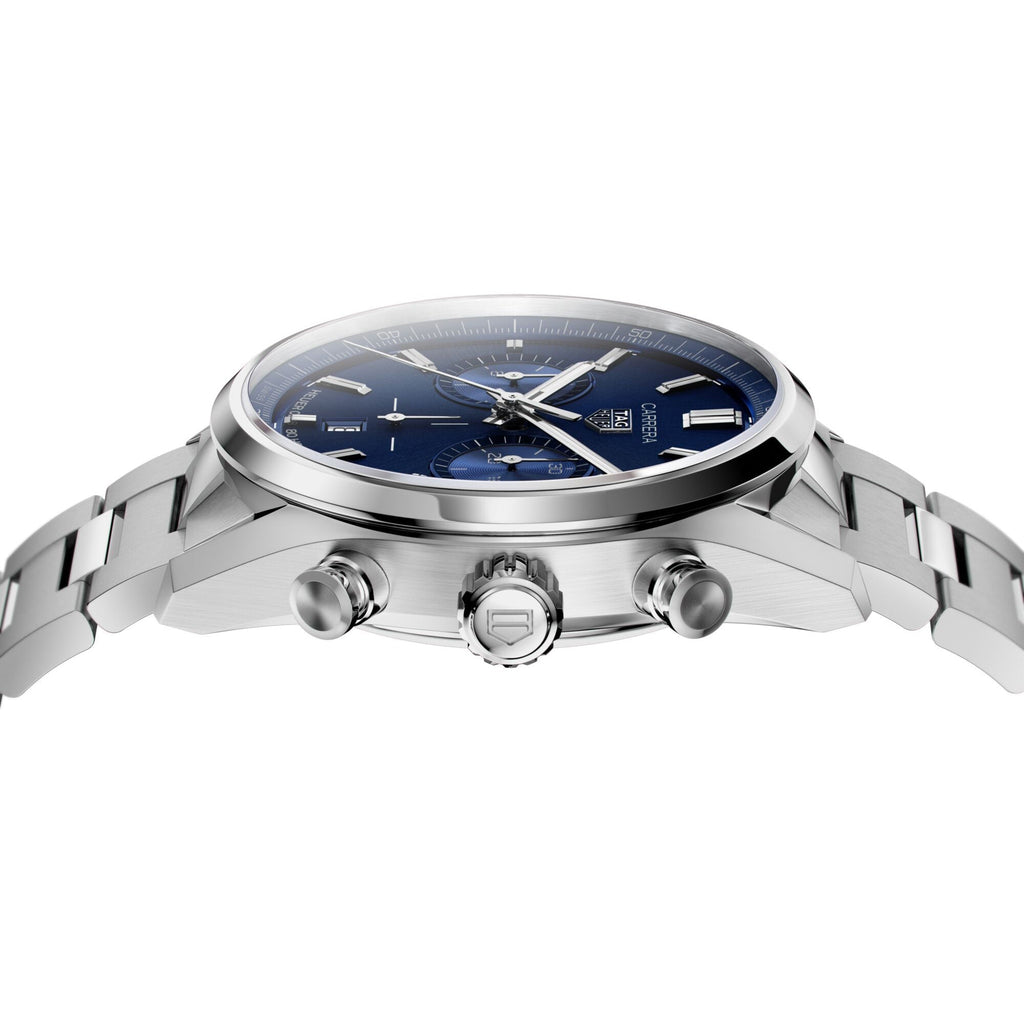 TGHR Carrera Chronograph Men's Calibre Heuer 02 Automatic Chronograph Blue Dial Watch