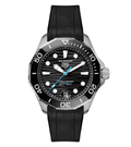 TGHR Aquaracer Professional 300 Date Watch with Black Rubber Strap
