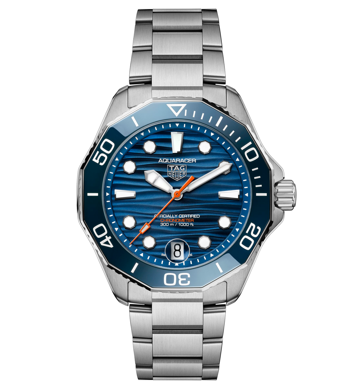 TGHR Aquaracer Professional 300 Date Watch with Blue Dial