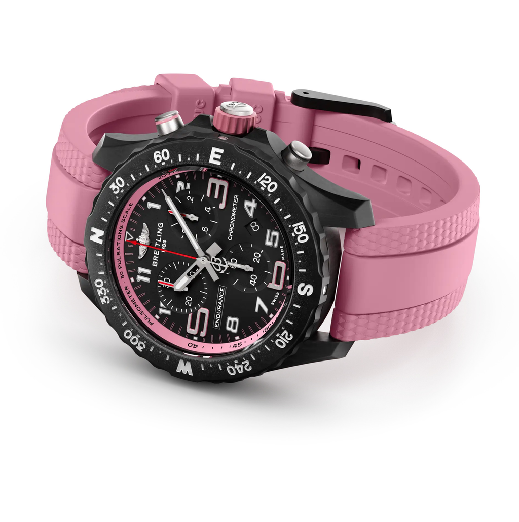 BRT Endurance Pro 38 Watch with Pink Rubber Strap