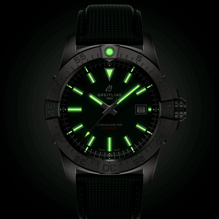 BRT Avenger Automatic 42mm Watch with Green Strap