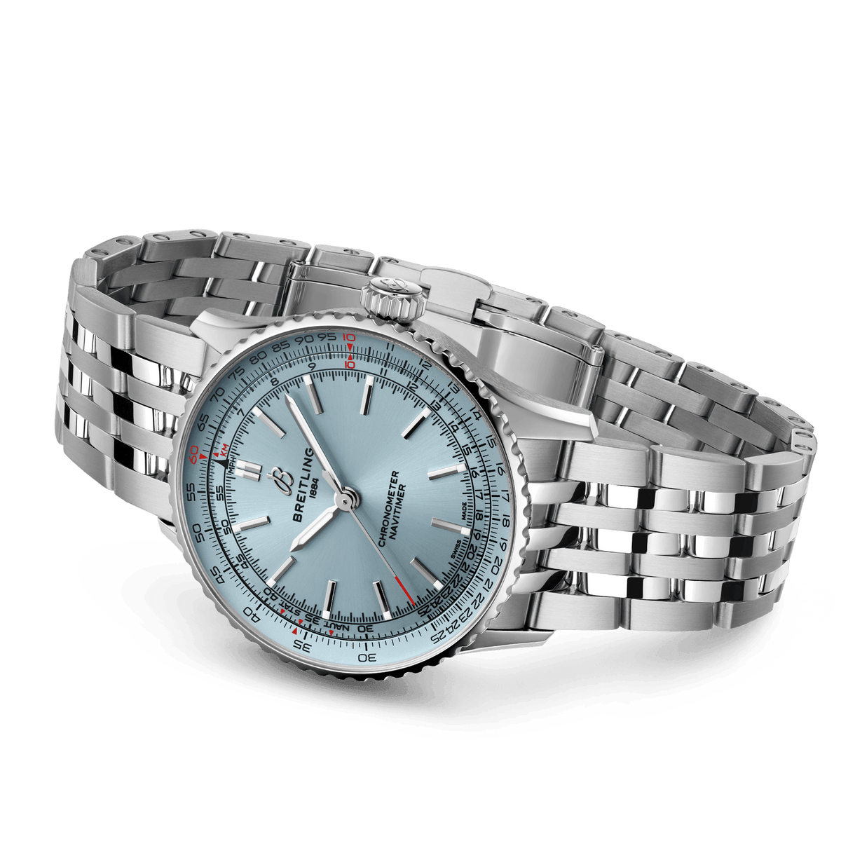 BRT Navitimer Automatic 41 Watch with Stainless Steel Bracelet