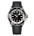 BRT Superocean Black Rubber Watch, 42mm