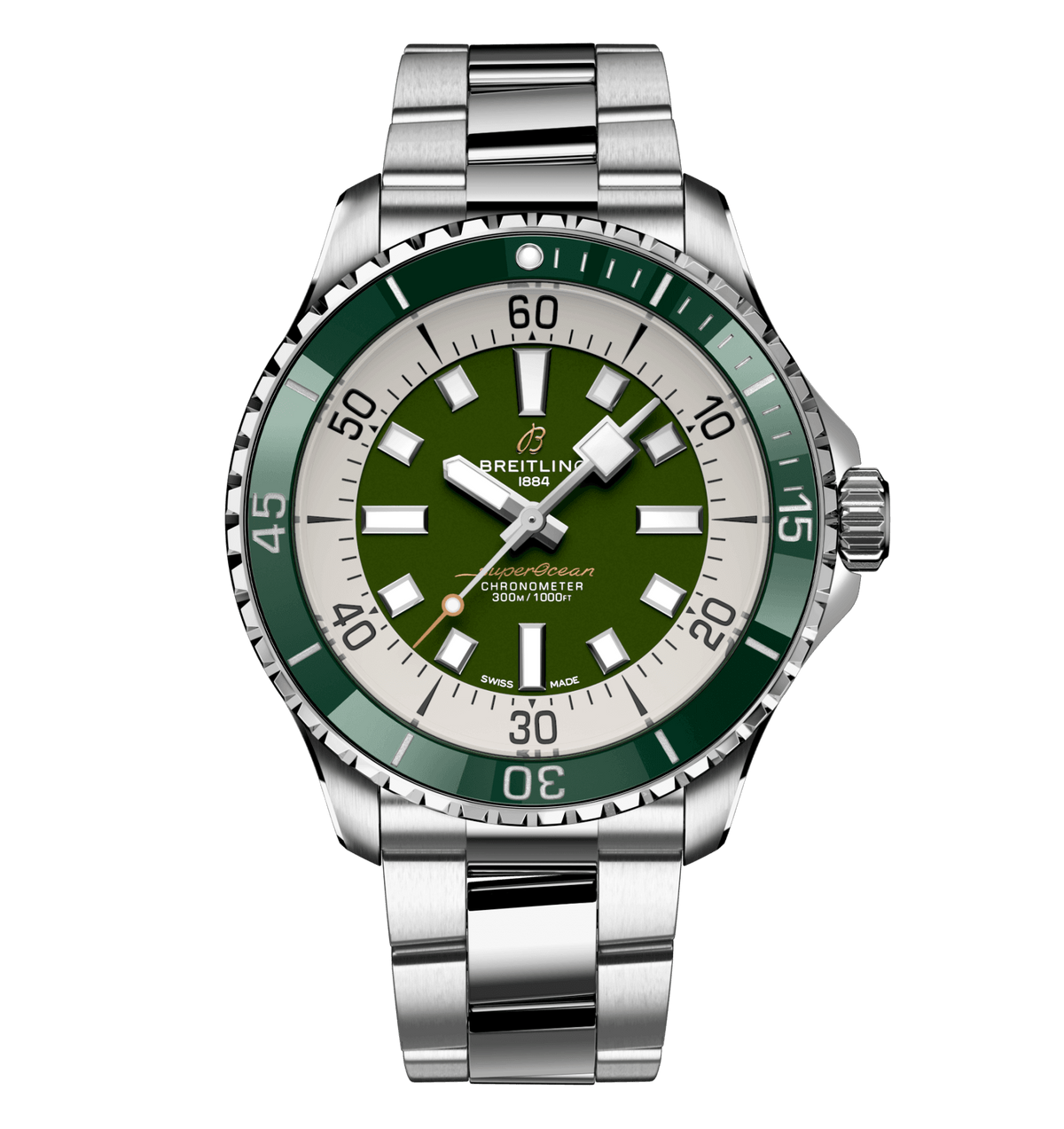 BRT Superocean Green Watch, 44mm