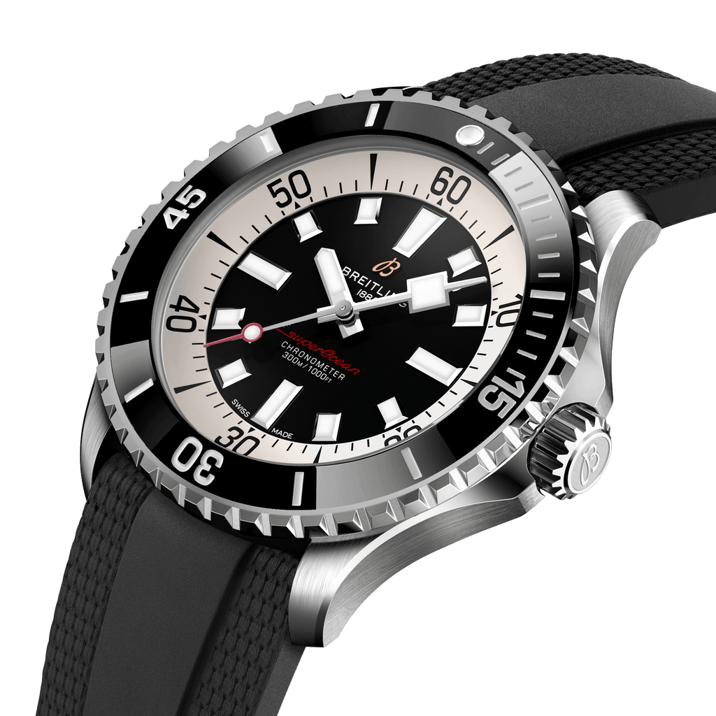 BRT Superocean Black on Rubber, 46mm