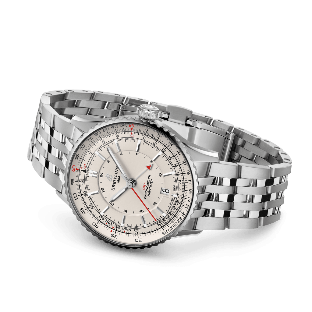 BRT Navitimer Automatic GMT 41 Watch with Ivory Dial