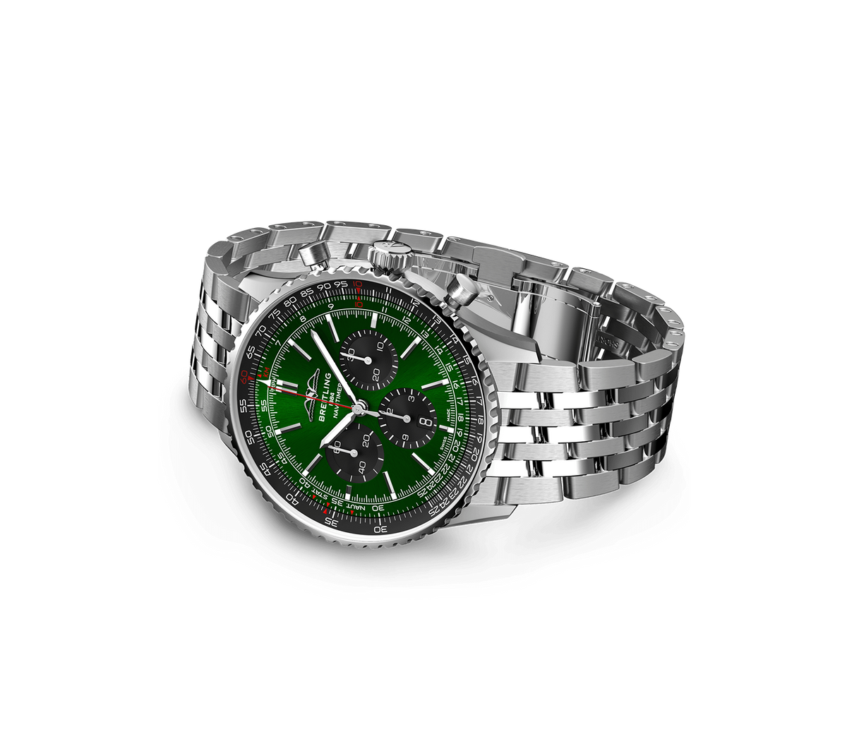 BRT Navitimer B01 Watch with Green Dial, 46mm