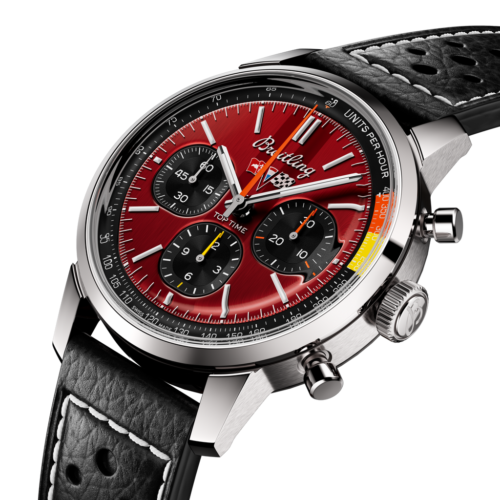 BRT Top Time B01 Chevrolet Corvette 41mm Watch with Red Dial