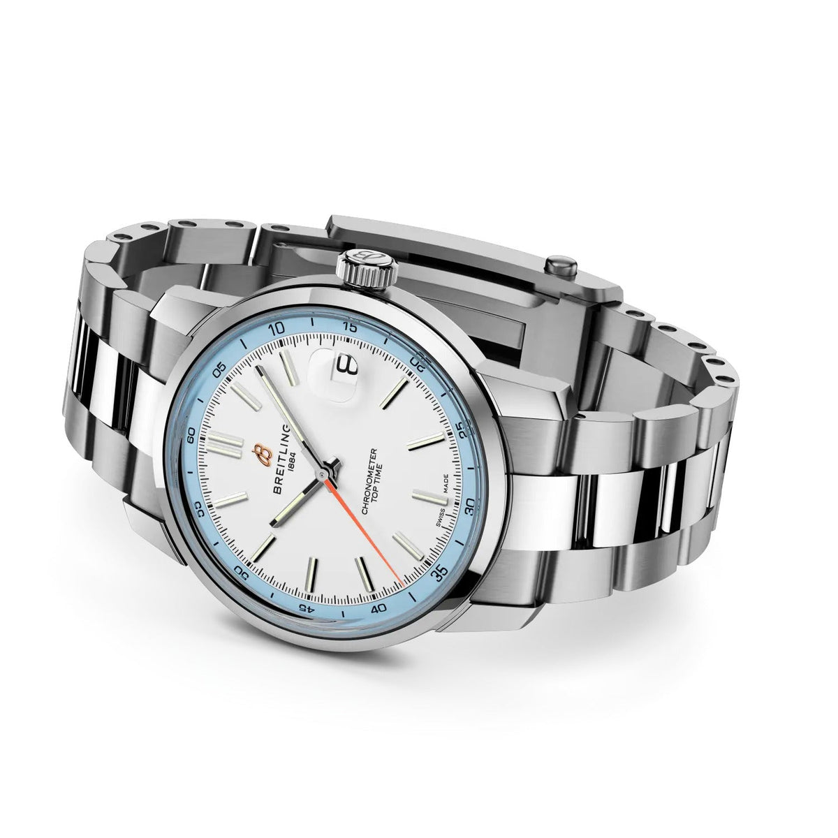 BRT Top Time B31 38mm Watch with Stainless Steel Bracelet