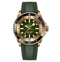 BRT Superocean Bronze Green on Rubber Watch, 42mm