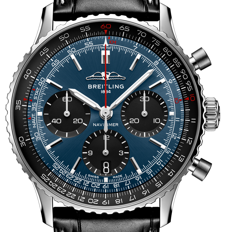 BRT Navitimer B01 41mm Watch with Blue Dial