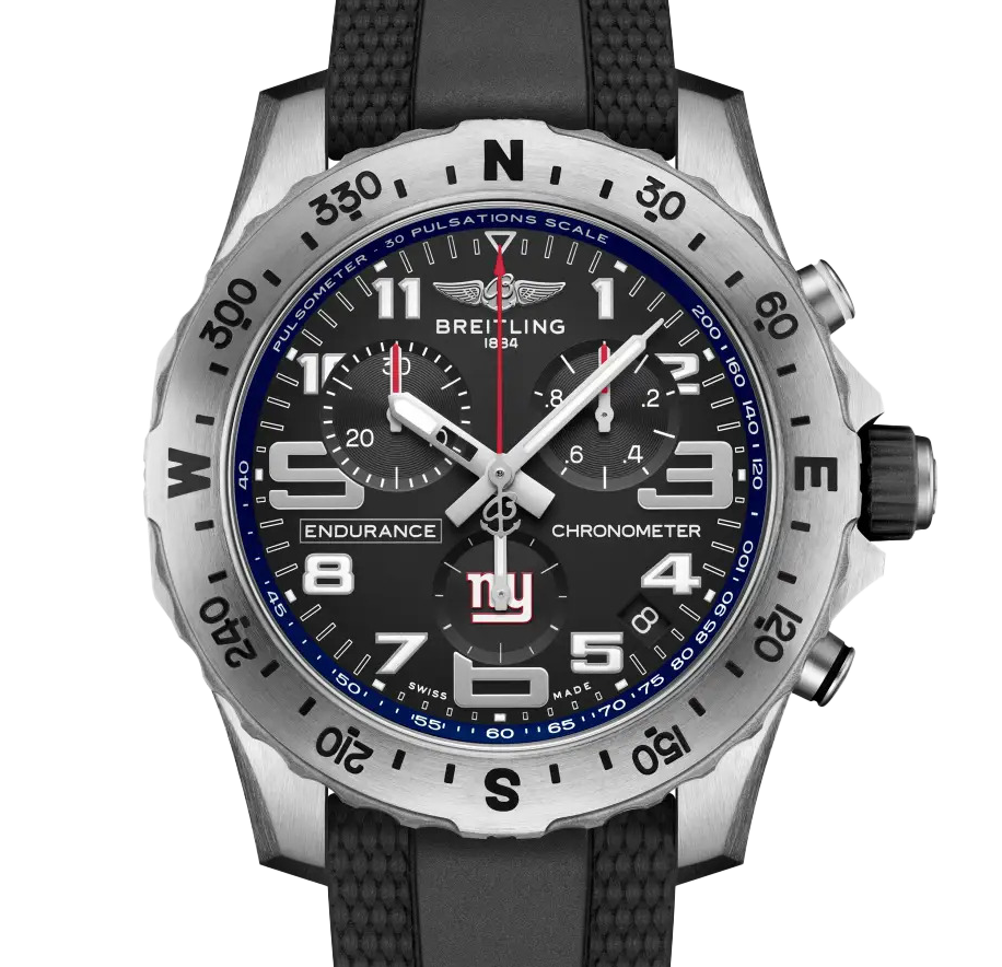 BRT Professional Endurance Pro 44 NFL New York Giants Edition with Rubber Strap