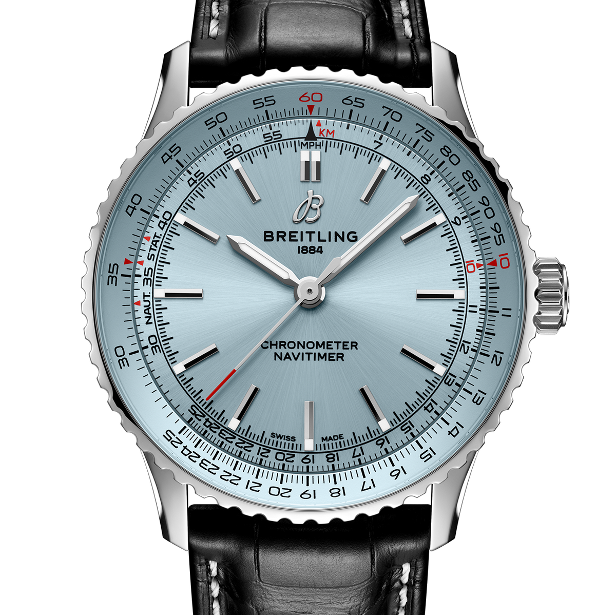 BRT Navitimer Automatic 41 Watch with Ice Blue Dial