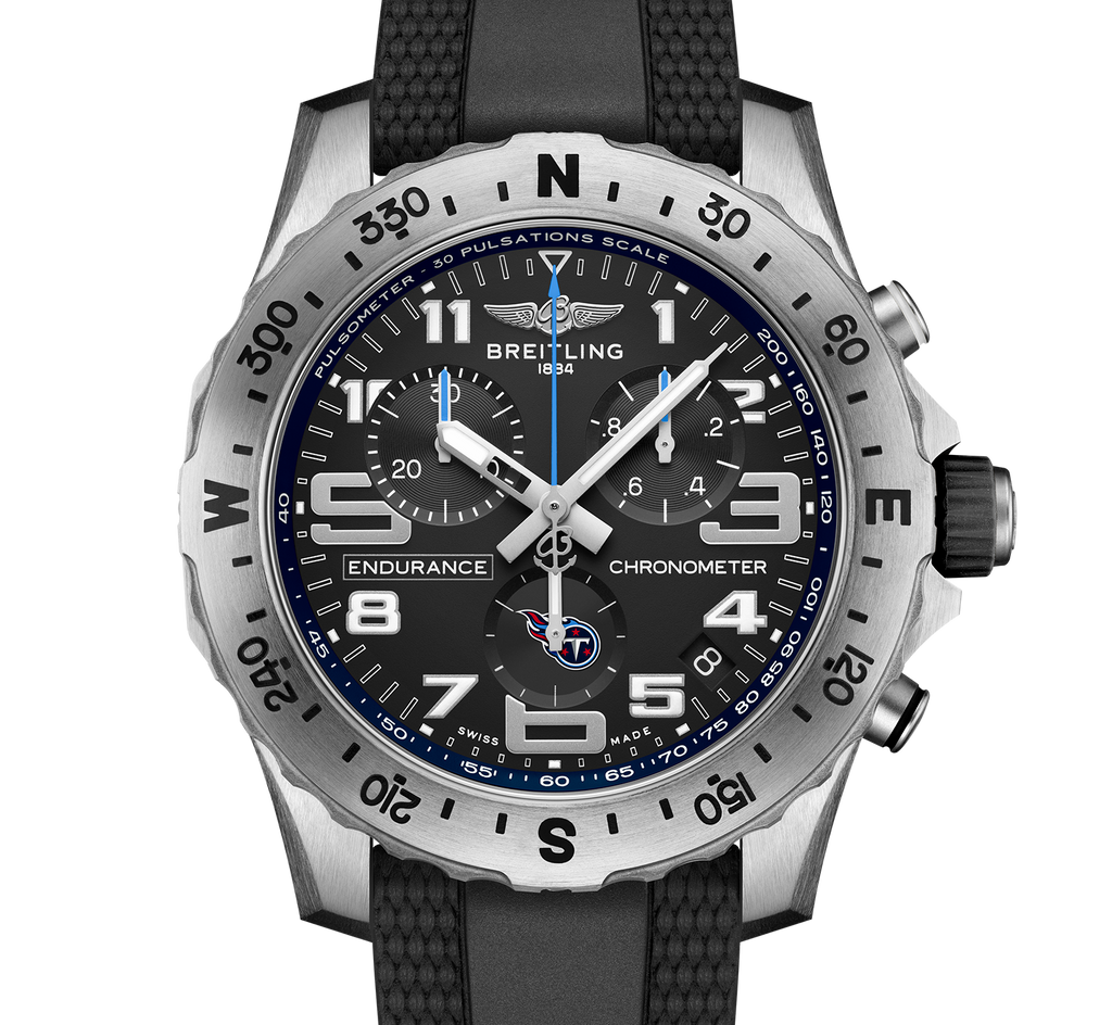 BRT Endurance Pro 44 NFL Tennessee Titans Edition with Rubber Strap