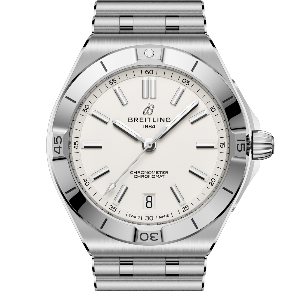 BRT Chronomat B31 Automatic 40 Watch with White Dial