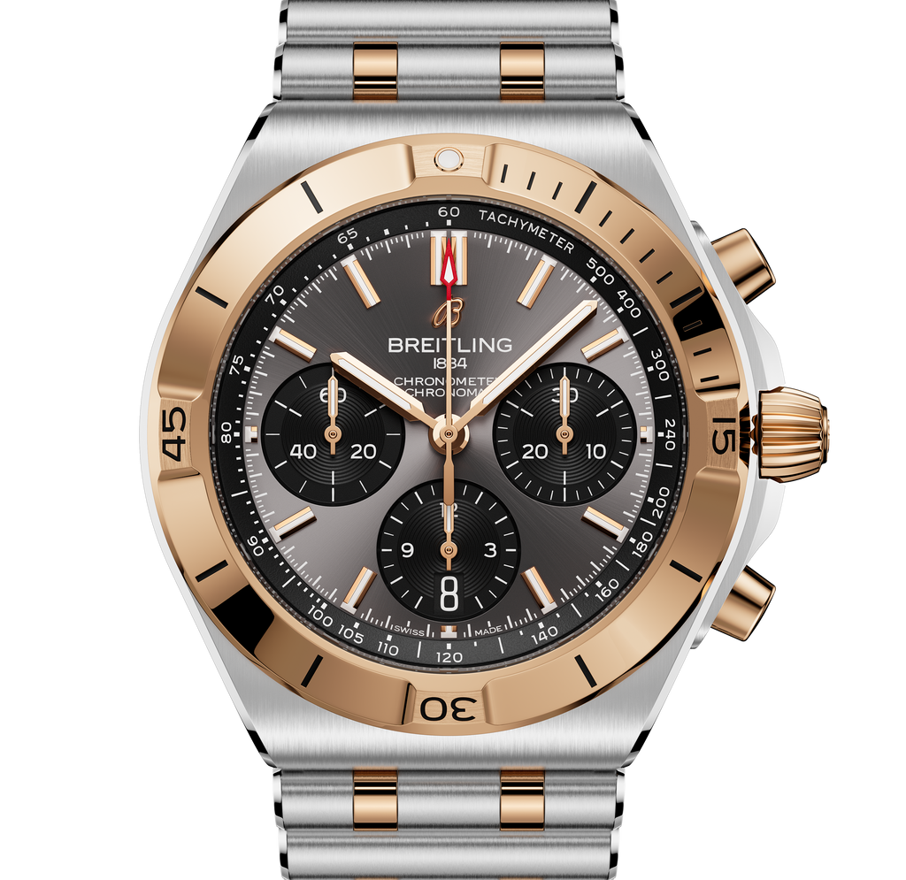 BRT Chronomat B01 Chronograph 42 Watch with Mixed Metals Bracelet