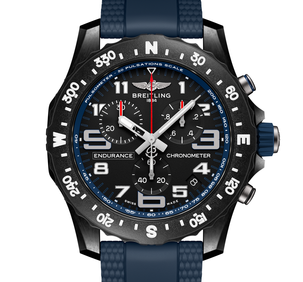BRT Endurance Pro 44 Watch with Navy Blue Strap