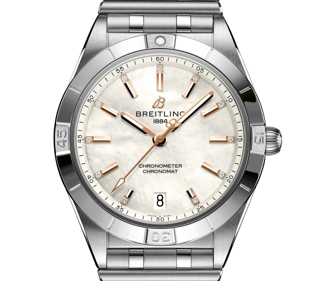 BRT Chronomat Automatic 36 Watch with Diamonds