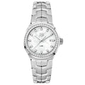 TGHR Link Ladies' White Mother-of-Pearl Dial Diamond Bezel Watch