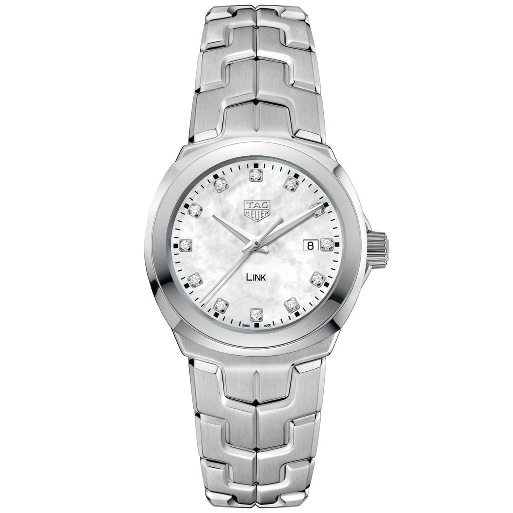 TGHR Link Ladies' White Mother-of-Pearl Diamond Dial Watch