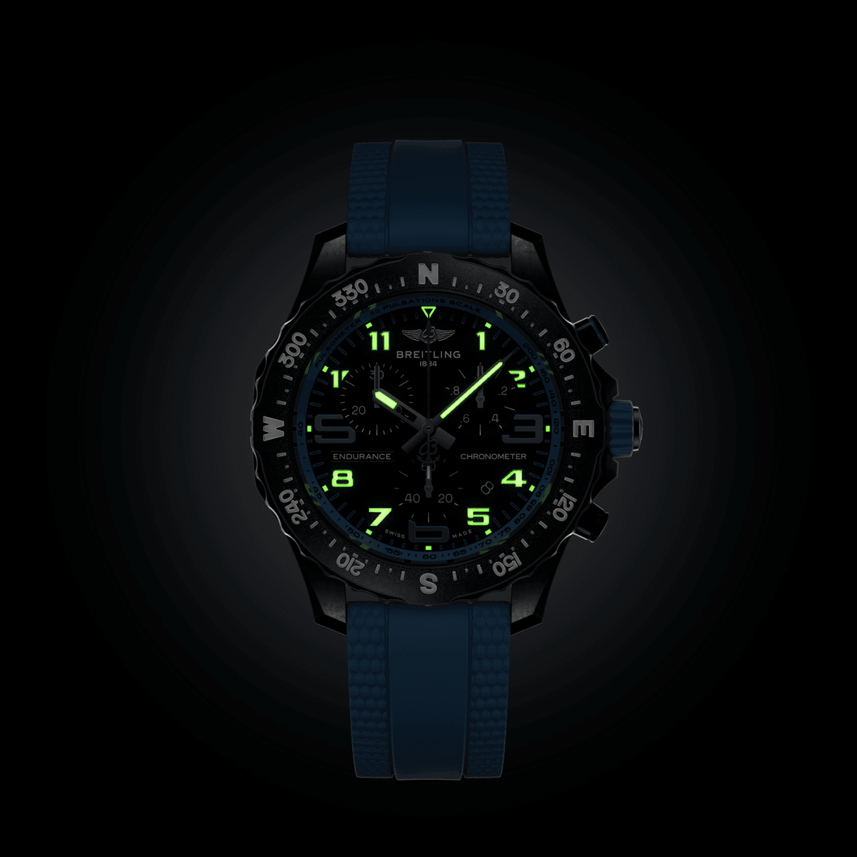 BRT Endurance Pro 38 Watch with Baby Blue Strap