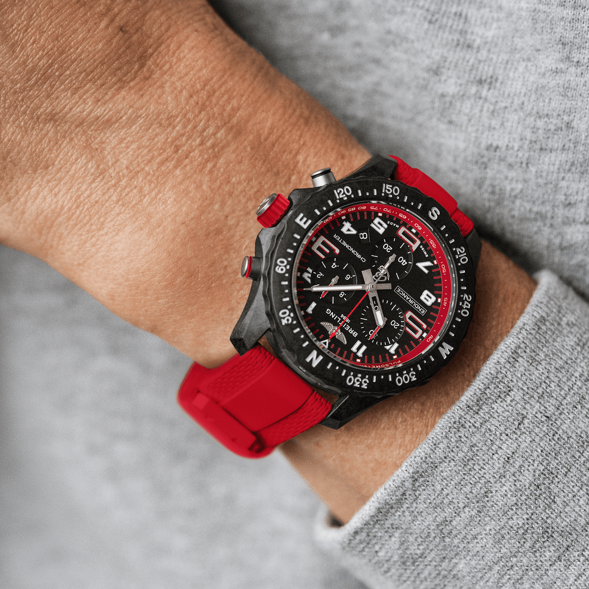 BRT Endurance Pro 38 Watch with Red Strap